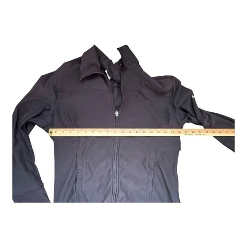 VTG Y2K Nike Full zip Dri-fit waist snatching sweatshirt size large in black‎